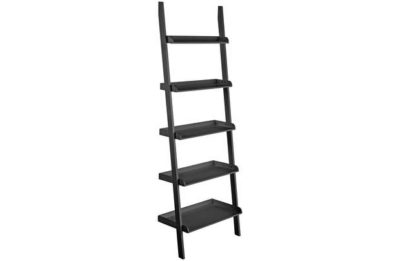 Habitat Jessie Black Wide Leaning Bookcase Habitat Jessie Black Wide Leaning Bookcase
